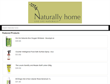 Tablet Screenshot of naturallyhome.com.au